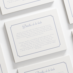 Tarjetas de detalles letterpress