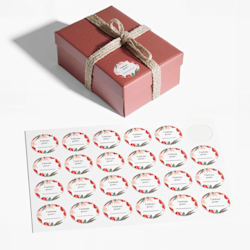 Étiquettes cadeaux autocollantes