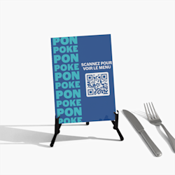 Pancartes avec menu