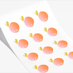 Feuilles de stickers découpés à la forme