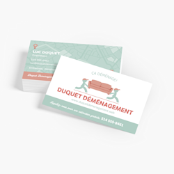 Cartes d’affaires papier non couché