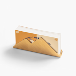 Porte-cartes d’affaires dorés