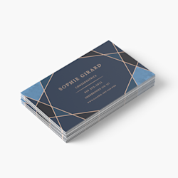 Cartes d'affaires effet velours