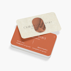 Cartes d’affaires aux coins arrondis