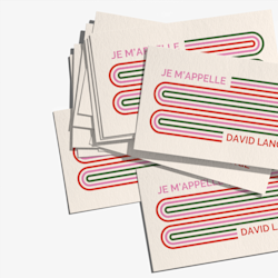 Cartes d’affaires en coton
