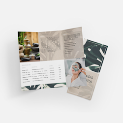 Menus à trois volets