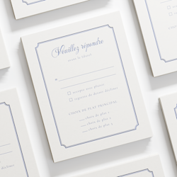 Cartes-réponses typographiques