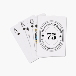 Cartes à jouer personnalisées originales
