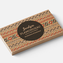 Cartes d'affaires Kraft