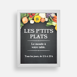 Cadres à clapets pour affiches