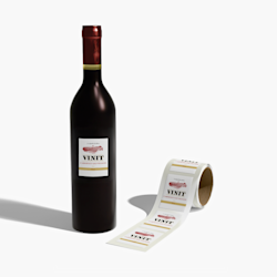 Étiquettes de bouteilles de vin