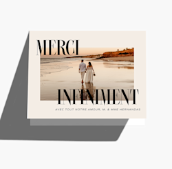 Cartes de remerciement