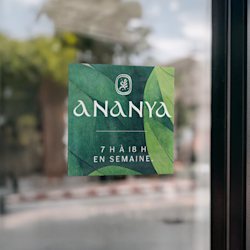 Adhésifs pour vitrine