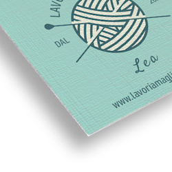 Biglietti con effetto lino