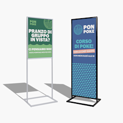 Espositori con cornice a scatto per poster