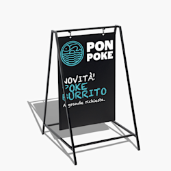 Cavalletto a lavagna oscillante