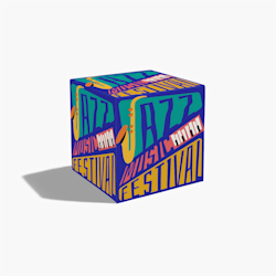 Pouf a cubo di schiuma