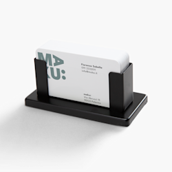 Portabiglietti da visita da tavolo in acciaio