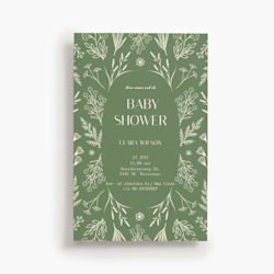 Uitnodigingen voor een babyshower
