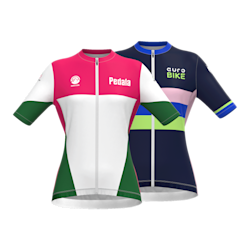 Volledig bedrukte dames wielershirts