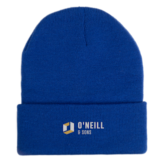 Custom Logo Beanies, 5 or 10 Pack - Add Your Embroidered Design -  Personalized Winter Knit Cap Hats for Business Athletic Gold at   Men's Clothing store