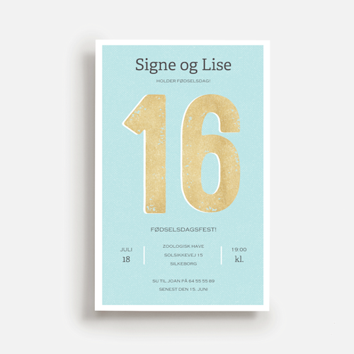 Fødselsdagsinvitationer til teenagere