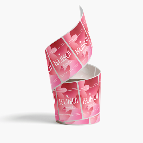 Etiketter på rulle til etiketmaskine