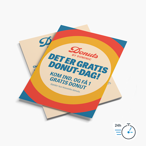 Flyers med levering næste dag
