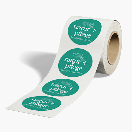 Rollenetiketten aus Recycling-Papier