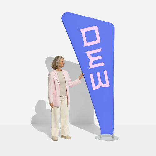 Zipper-Banner dreieckig