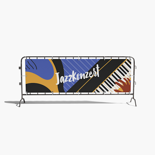 Werbebanner für Absperrungen