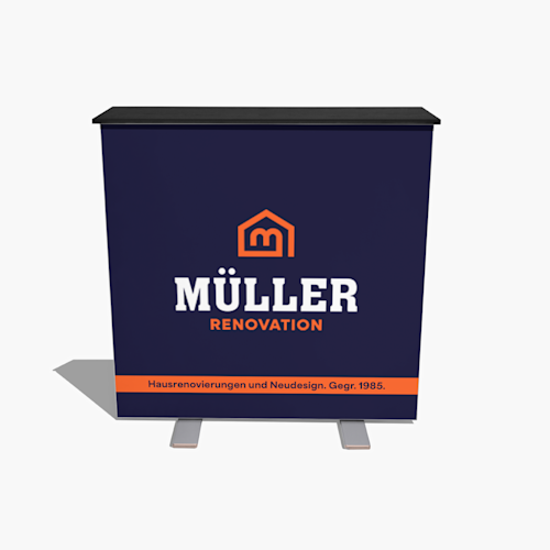 Messetheke beleuchtet (LED)