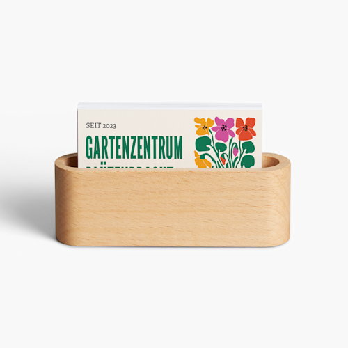Visitenkartenständer aus Holz