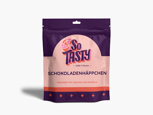 Weiße Beutelverpackungen