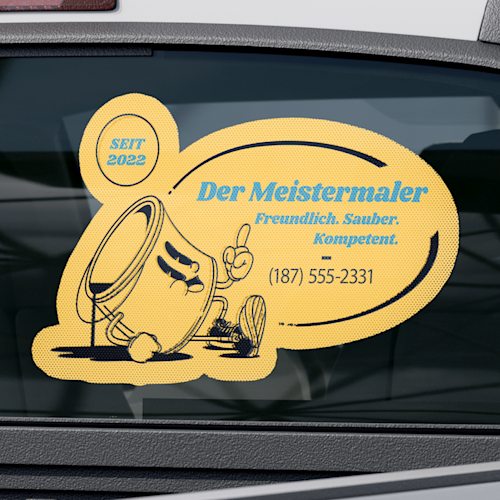 Heckscheibenaufkleber (perforiert)