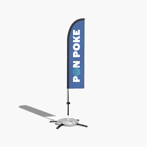 Beachflags mit gerader Form