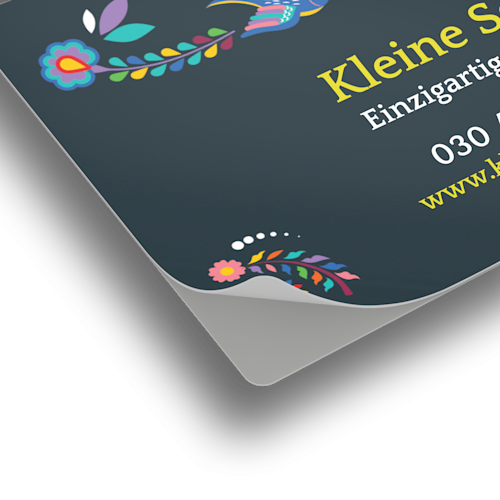 Visitenkartenaufkleber