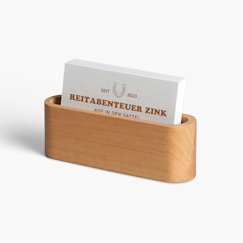 Visitenkartenständer aus Holz