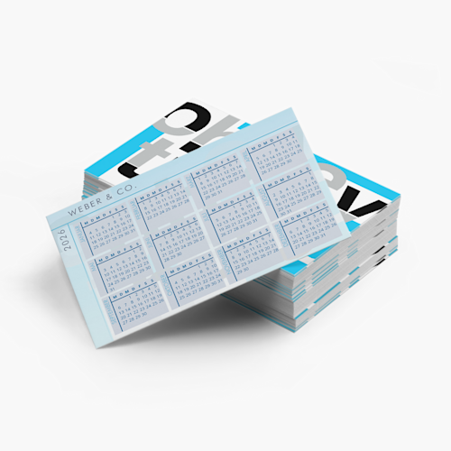 Visitenkarten mit Kalender
