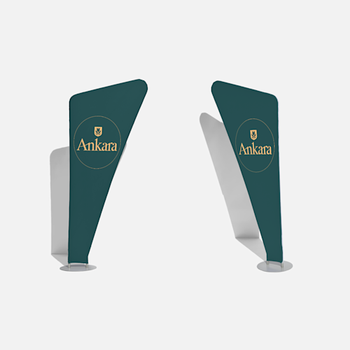 Zipper-Banner dreieckig