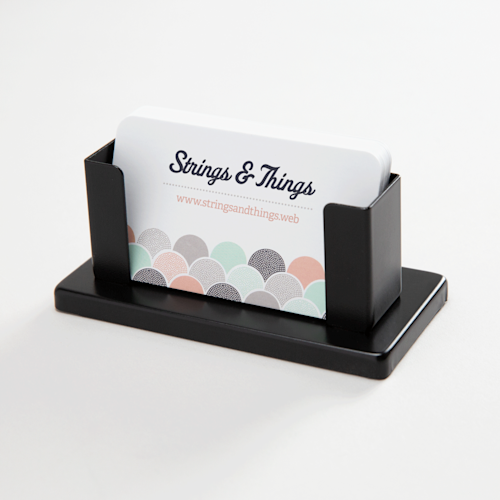 Steel Desk Business Card Holder
