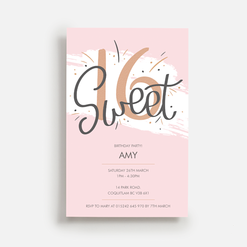 Teen Birthday Invitations