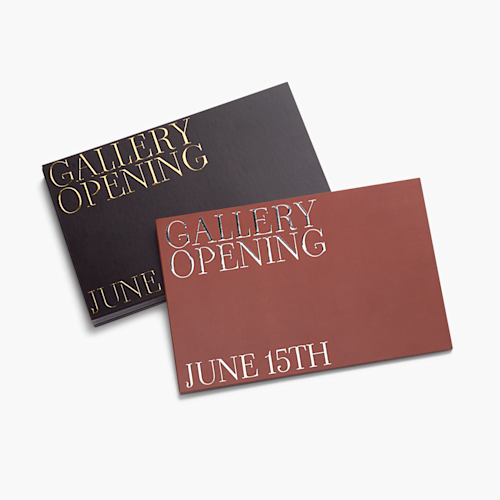 Embossed Foil Postcards