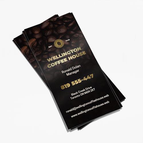 Foil Accent Rack Cards