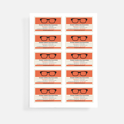 Business Card Stickers