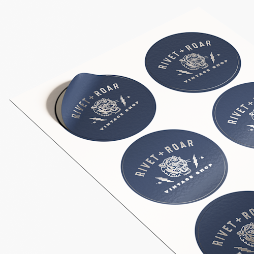 Raised Foil Sticker Sheets