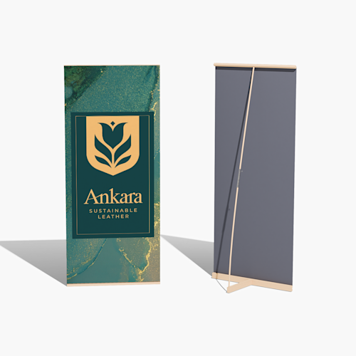 Wooden Banner Stands