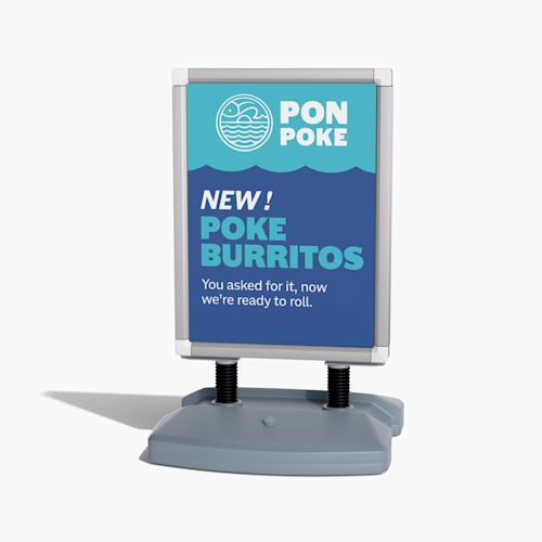 Waterbase Pavement Signs