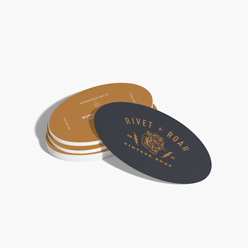 Oval Business Cards