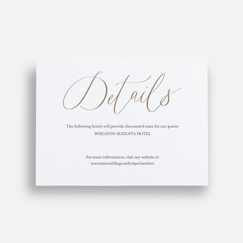 Wedding Enclosure Cards